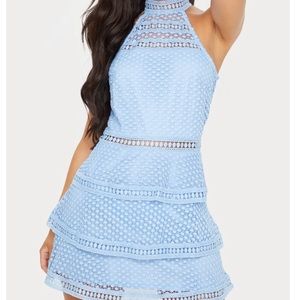 NWT blue prettylittlething dress